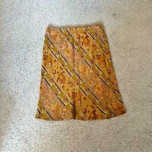 Vintage Tapestry Midi Skirt